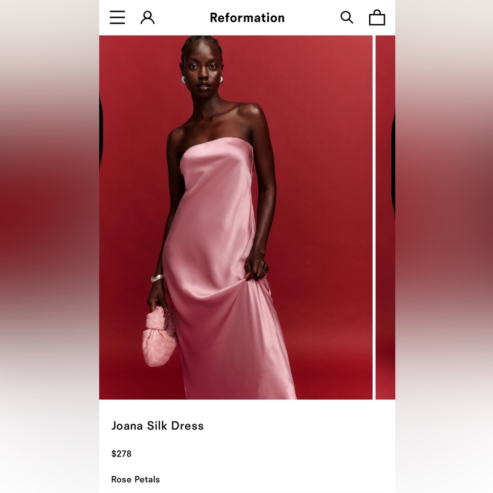 Reformation Joana Silk Dress